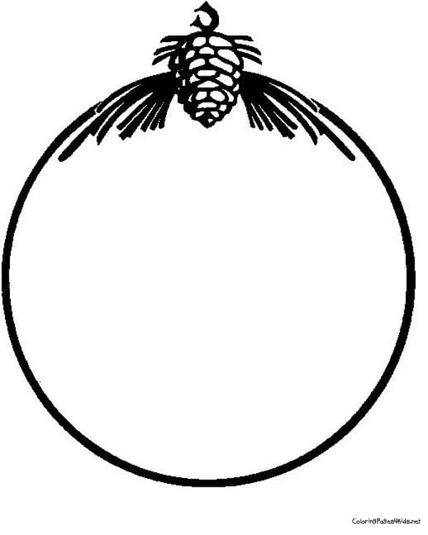 Pine Cone Image For Kids Coloring Page