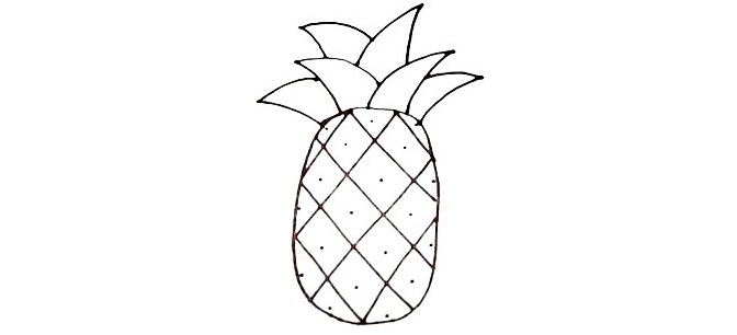 Pineapple-Drawing-4