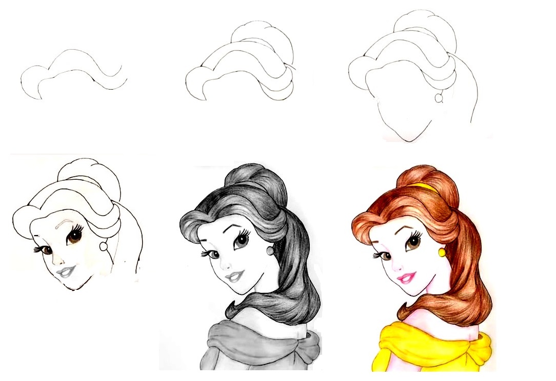 Princess-Belle-Drawing