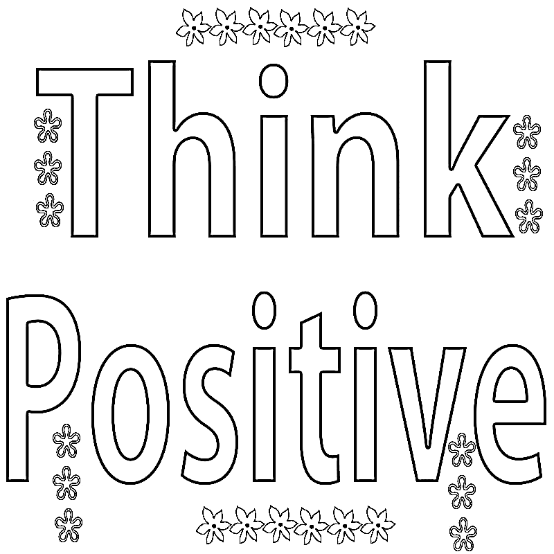 Positive Coloring Pages