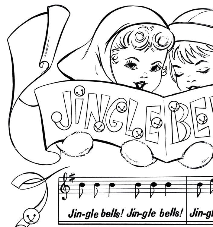 Printable Christmas Image For Kids Coloring Page
