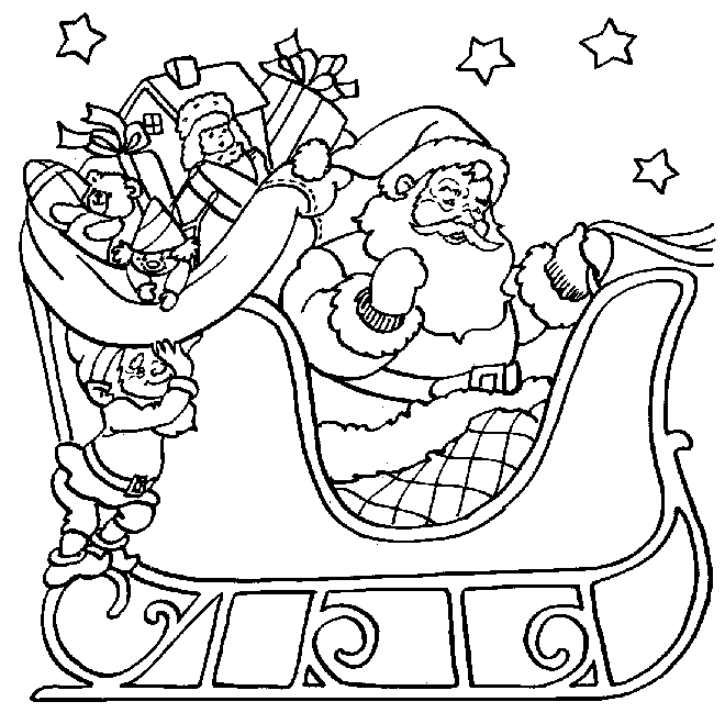 Printable Christmas Coloring Page