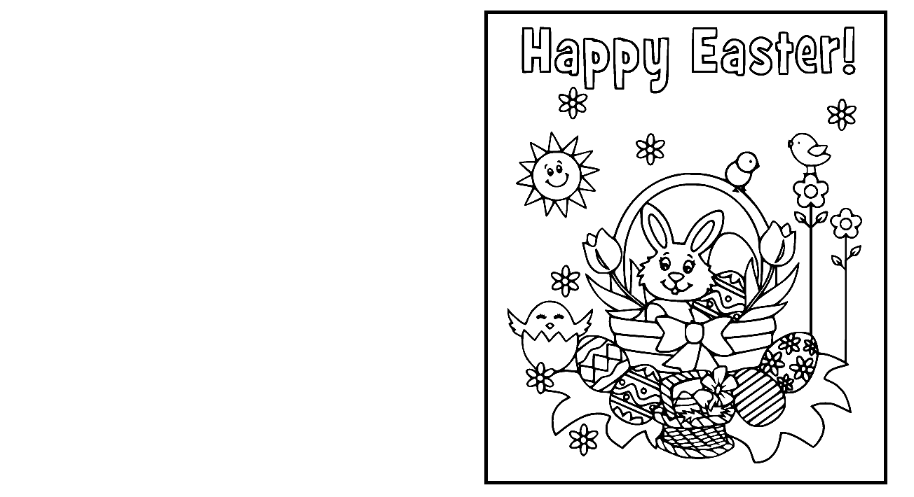 Printable Easter Card For Children