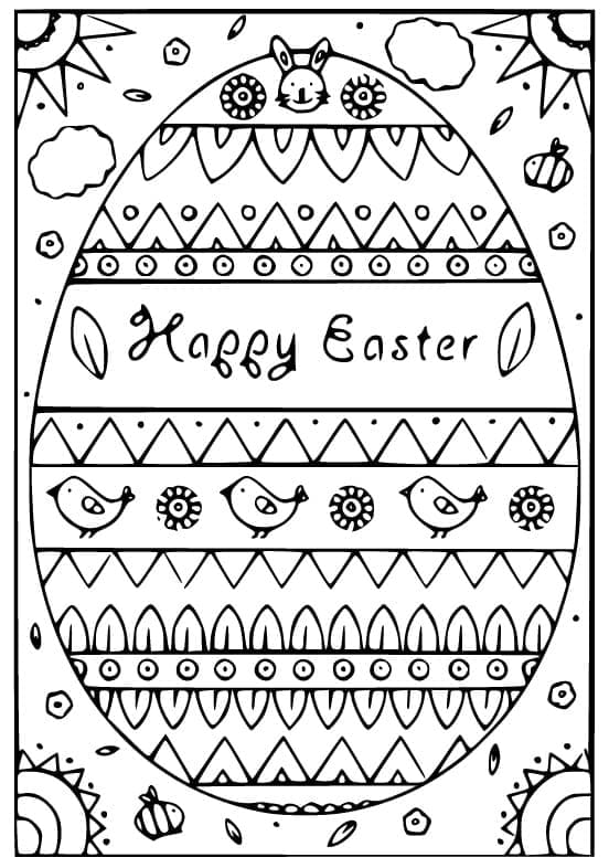 Printable Happy Easter Card Printable