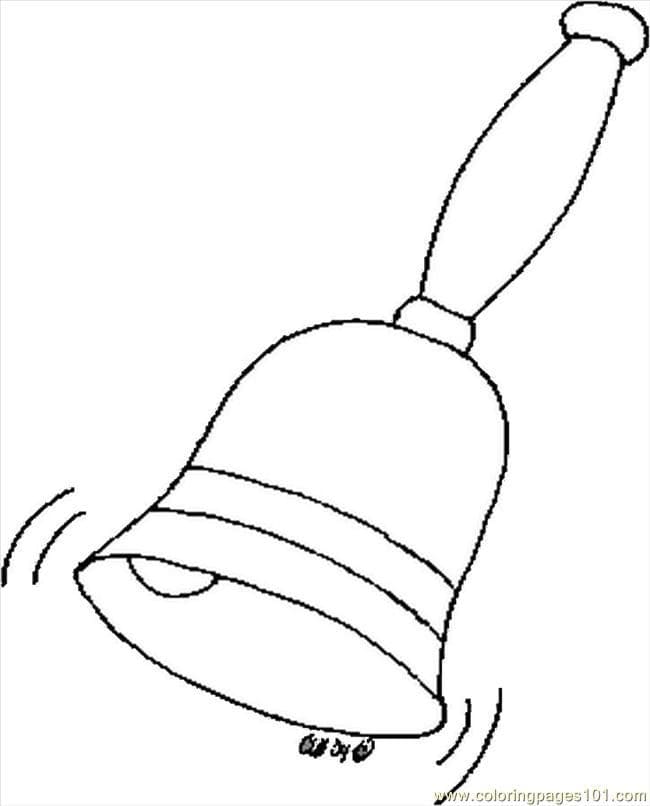 Ring The Christmas Bells Picture Coloring Page