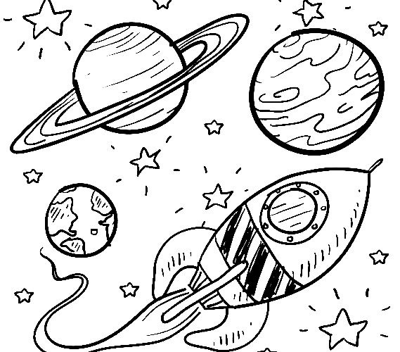 Space & Astronomy Coloring Pages