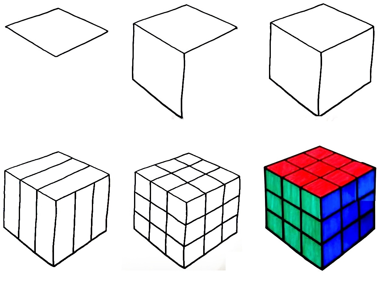 Rubiks-Cube-Drawing