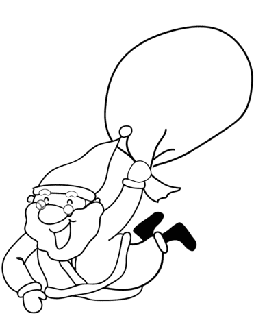 Santa Claus Image For Kids Coloring Page