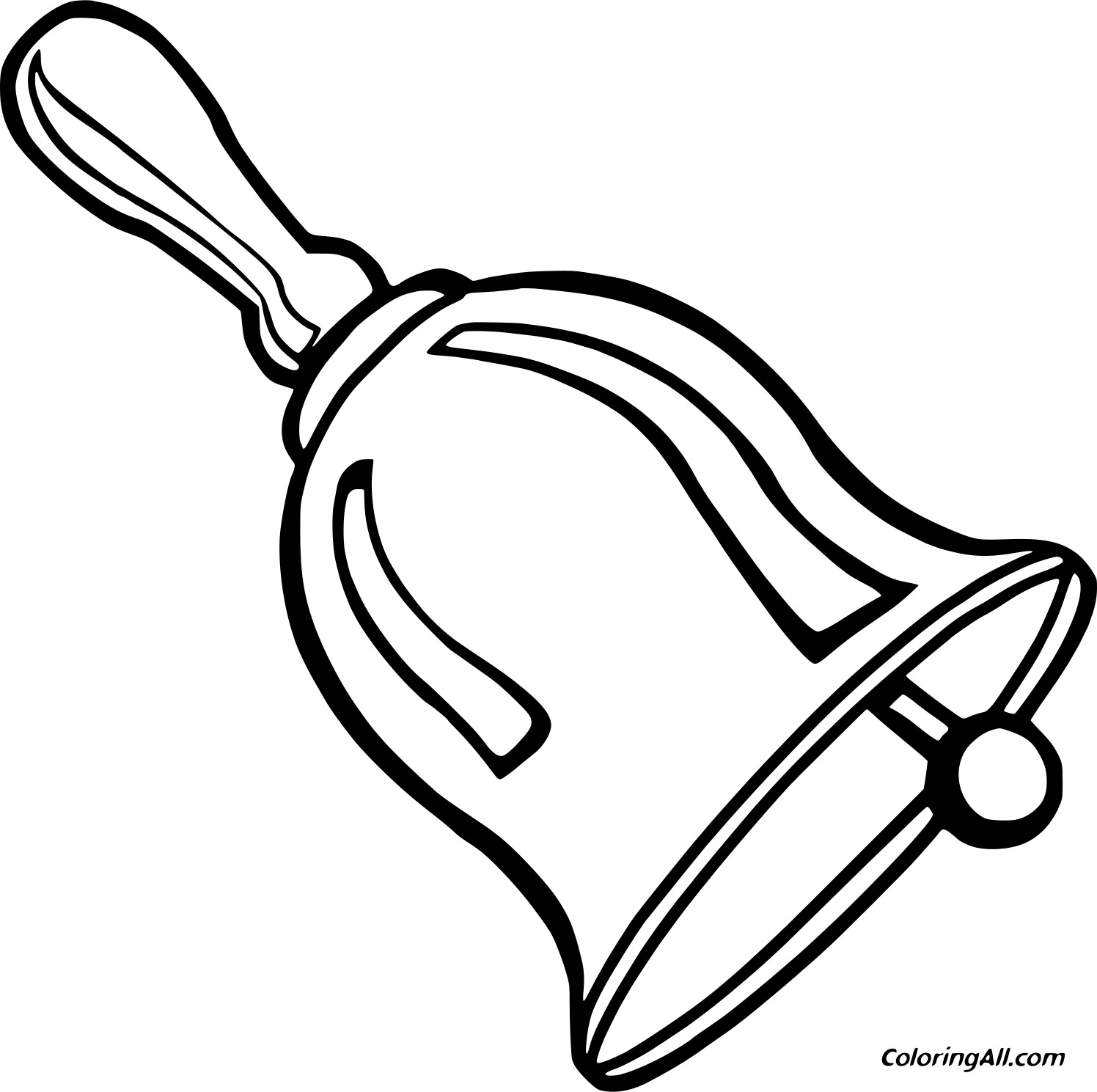 Shake The Bell Image For Kids Coloring Page