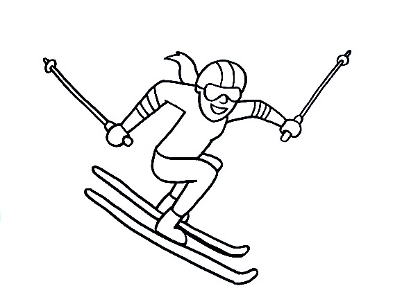 Skiing-Drawing-7