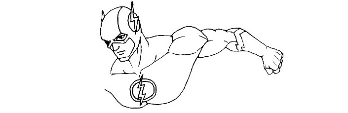 Superhero Drawing Step 4