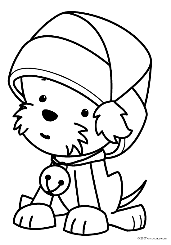 Sweet Christmas Drawing Coloring Page