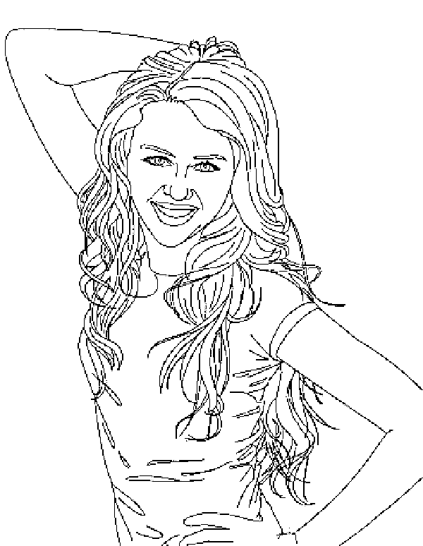Taylor Swift Cute Image For Kids Coloring Page