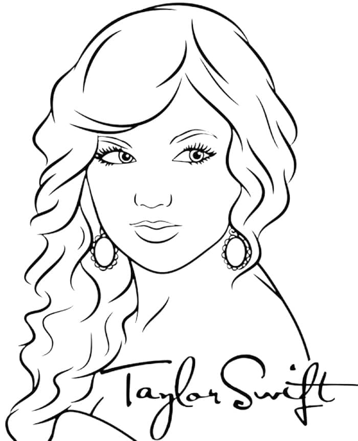 Taylor Swift Drawing For Kids