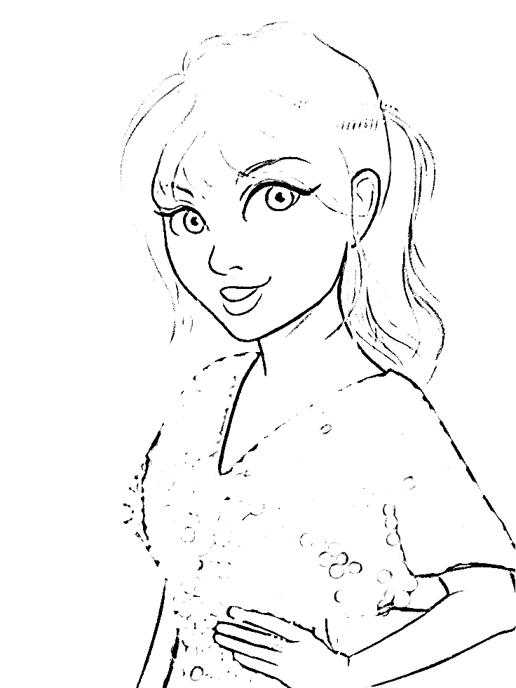 Taylor Swift Great Coloring Page