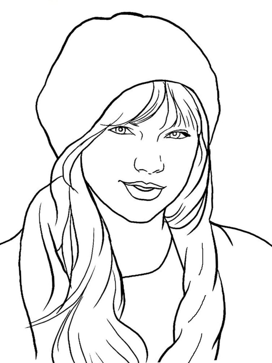 Taylor Swift Coloring Page