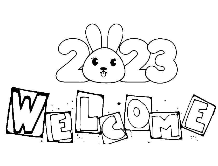 Welcome Year 2023 Image For Kids