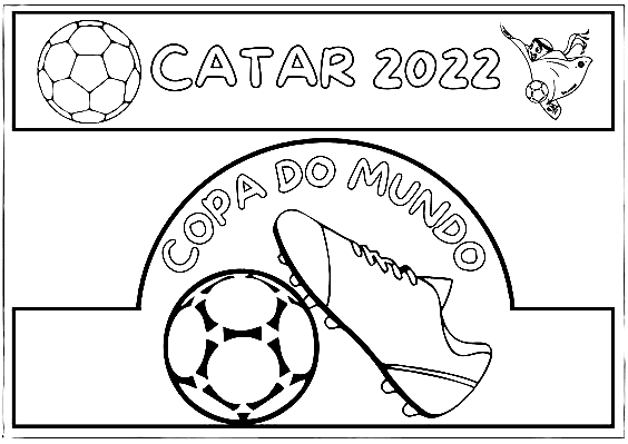 World Cup Qatar 2022 Coloring Page