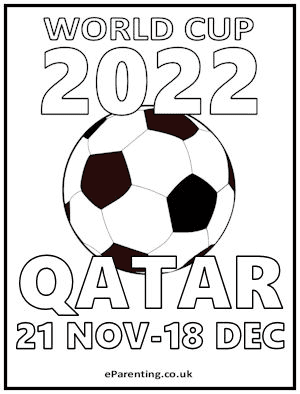 World Cup Qatar 21 Now – 18 Dec 2022 Coloring Page