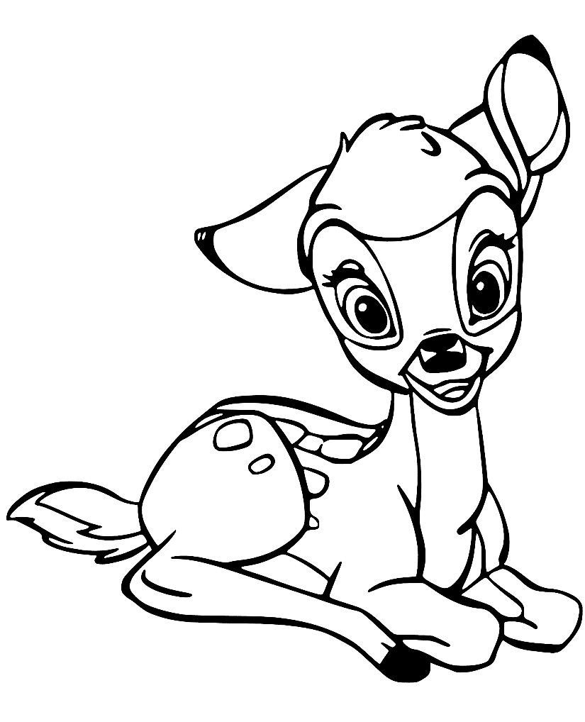 Bambi Coloring Pages