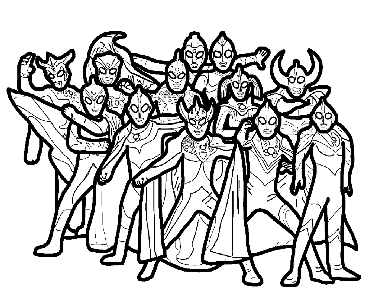 Ultraman Coloring Pages