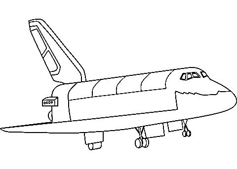 Buran Spacecraft Image Coloring Page