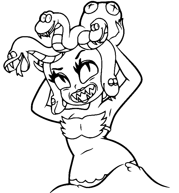 Cala Maria Fighting Coloring Page