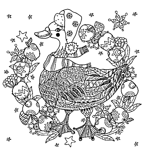 Detailed Christmas Coloring Pages