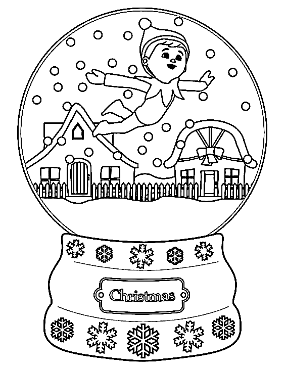 Christmas Image Coloring Page