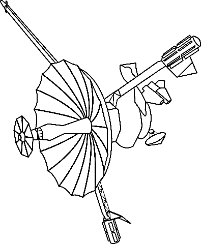 Galileo Spacecraft Image For Children Coloring Page