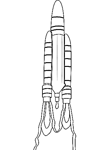 Image For Rocket Coloring Page