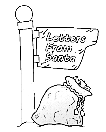 Letter From Santa Picture Coloring Page