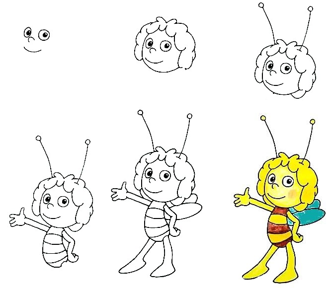 Maya-The-Bee-Drawing