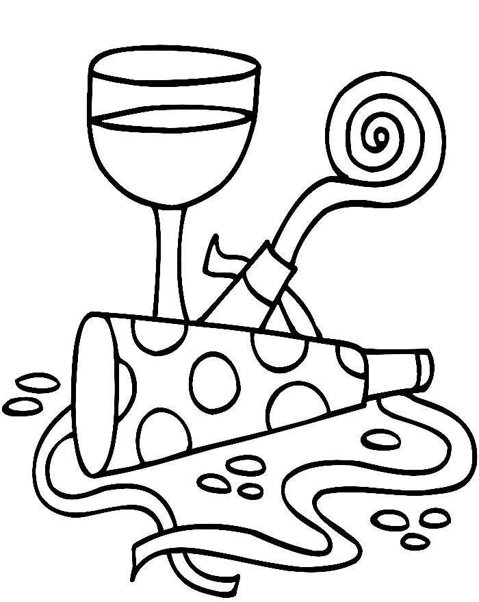New Years Eve Coloring Page