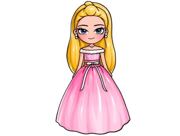 Princess-Barbie-Drawing-6