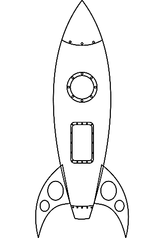 Rocket Picture For Kids Coloring Page