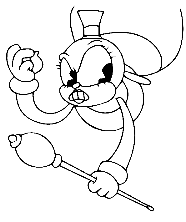 Rumor Honey Bottoms from Cuphead Coloring Page