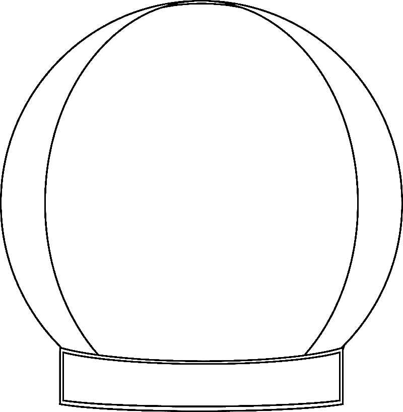 Simple Snow Globe Coloring Page