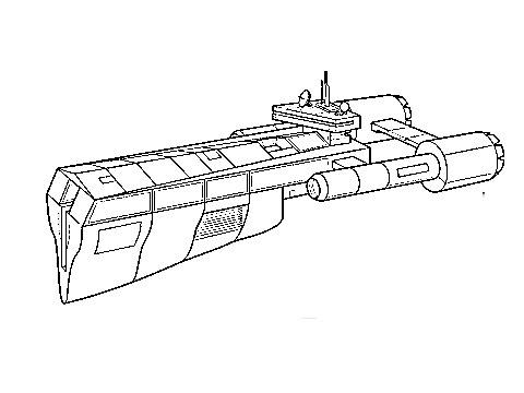 Space Freighter Coloring Page