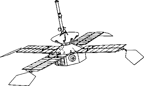 Space Probe For Kids Coloring Page