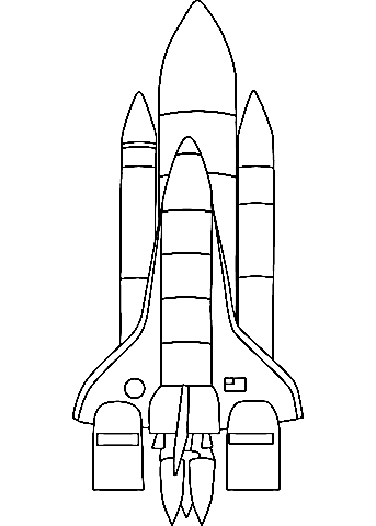 Space Shuttle Columbia Image Coloring Page