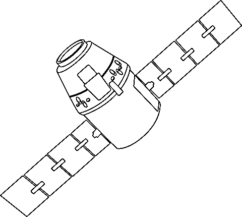 Space X Dragon Image For Children Coloring Page