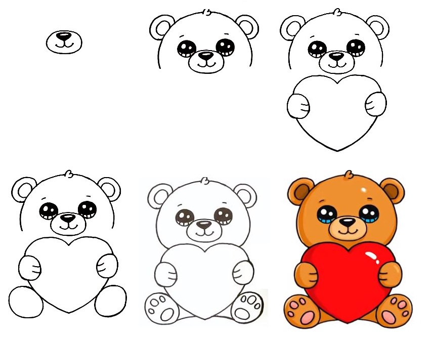 Teddy-Bear-Drawing