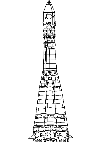 Vostock Rocket Image For Kids Coloring Page