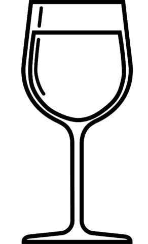 Wine Glass Printable Coloring Page